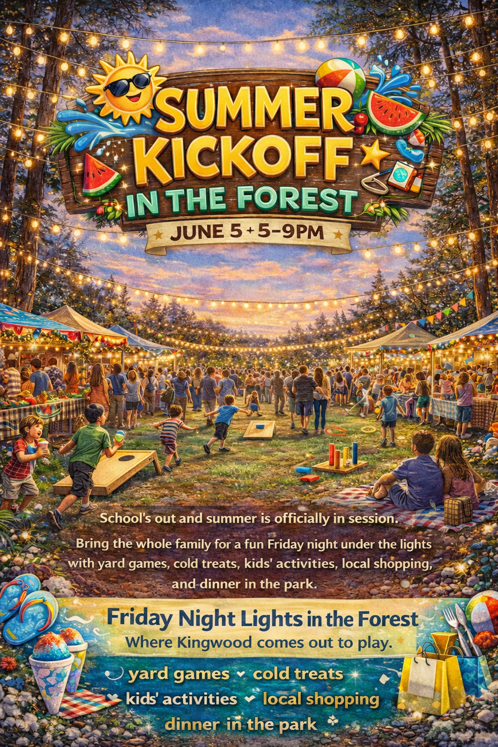 June 5 – Summer Kickoff in the Forest 5 PM- 9PM