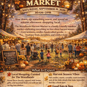 The Woodlands Harvest Market Sept. 19 2026